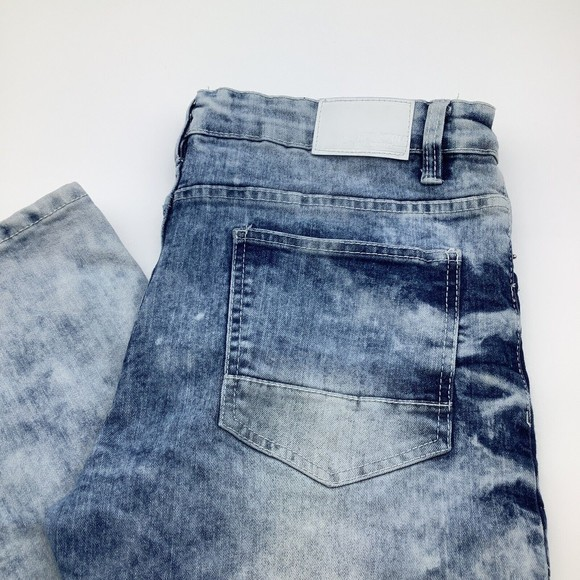 SouthPole Mens Skinny Acid Wash Distressed Jeans Size‎ 34 x 32 - Picture 1 of 7